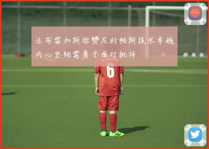 法布雷加斯称赞尼科帕斯技术卓越内心坚韧需勇于面对批评